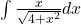 \int{\frac{x}{\sqrt{4+x^2 }} dx}